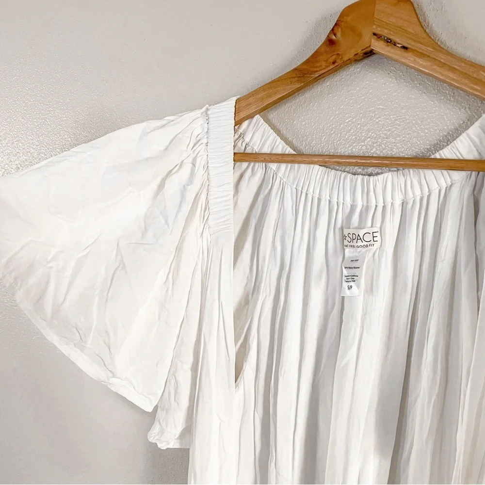 L*SPACE Panama Maxi Long Wrap Dress in White, Small - Picture 7 of 12